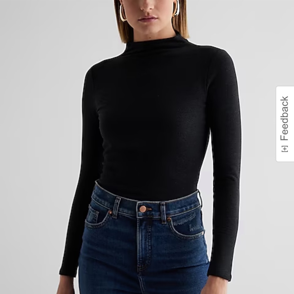 New without tags never worn, expressed body contour, long sleeve, mock neck